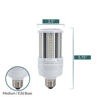 18 Watt LED Corn Bulb - Metal Halide Retrofit -2400 Lumens - 5000K Daylight - 120-277V - E26 Medium Base - Ballast Bypass