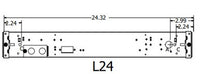 Commercial linear strip, 24IN, 4, 500LM, Standard efficiency, Wide Diffuse Lens, 120V-277V, Generic driver 0-10V dimming, 5000K, 80 color rendering index, White finish