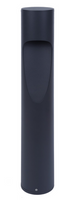 LED Garden Pathway Bollard Light - 15 Watts 1500 Lumens - Color Selectable 30K/40K/50K - 26 Inches Tall - 120-277V - Black Finish