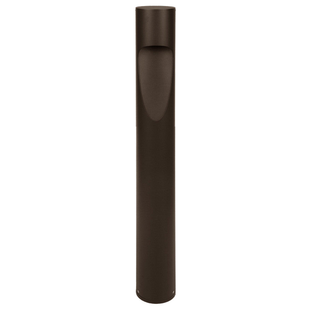 26-inch LED bollard light, bronze finish, downward shielded design, selectable 3000K, 4000K, 5000K, studio image.