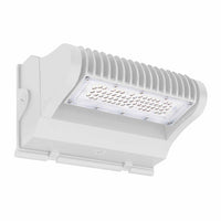 25 Watt LED Rotatable Wallpack - 3375 Lumens - Color Selectable 30K/40K/50K - 120-277V - White Finish