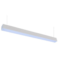 LED Squared Pendant Office Light - 40 Watt - 4600 Lumens - Color Selectable 35K/40K/50K - 120-277V - With Suspension Hanging Kit