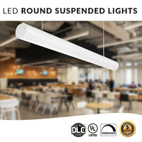LED Linear-Rounded Office Light - 40 Watt - 4600 Lumens - Color Selectable 35K/40K/50K - 120-277V - With Suspension Hanging Kit