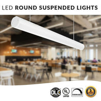 LED Linear-Rounded Office Light - 40 Watt - 4600 Lumens - Color Selectable 35K/40K/50K - 120-277V - With Suspension Hanging Kit