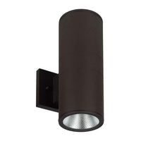30 Watt LED Sconce Cylinder - 2400 Lumens - Color Selectable 30K/40K/50K - 120V - Bronze Finish - Dimmable Up/Down Light