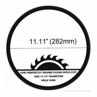 12 Inch Edge Lit Recessed LED Downlight - 24 Watt- 1800 Lumens - Color Selectable 27K/30K/35K/40K/50K - 120V - Dimmable - Recessed Can Not Required
