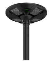 Solar LED Post Top Light w/ Timed Dimming - Dusk To Dawn - 3 Phase Dimming to Preserve Battery - Extremely Bright - Commercial Grade - 40 Watt - 4000 Lumen Output - Warm White/Daylight Color Switchable