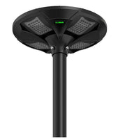 Solar LED Post Top Light w/ Timed Dimming - Dusk To Dawn - 3 Phase Dimming to Preserve Battery - Extremely Bright - Commercial Grade - 40 Watt - 4000 Lumen Output - Warm White/Daylight Color Switchable