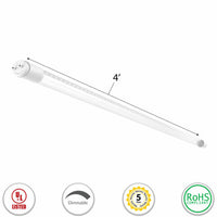 LED T8 Linear Retrofit Bulb - 4 Foot - 18 Watt - 1900 Lumens - 5000K Daylight - Ballast Bypass Only