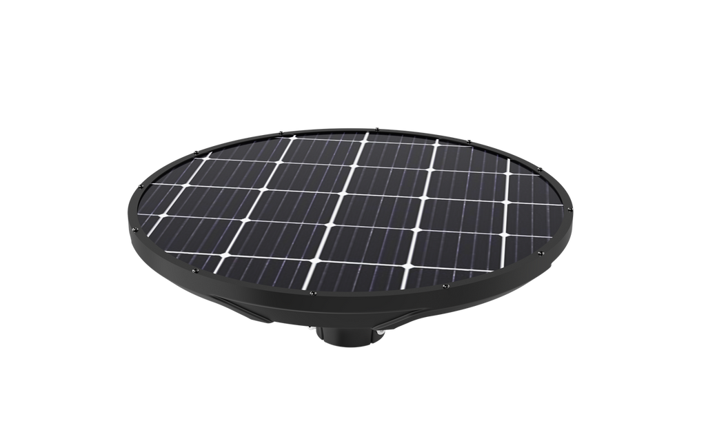 Solar LED Post Top Light w/ Timed Dimming - Dusk To Dawn - 3 Phase Dimming to Preserve Battery - Extremely Bright - Commercial Grade - 40 Watt - 4000 Lumen Output - Warm White/Daylight Color Switchable