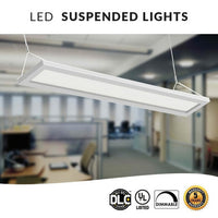 LED Suspended Panel Up/Down Light - 40 Watt - 4200(2100 Up - 2100 Down) Lumens - Color Selectable 35K/40K/50K - 120-277V - With Suspension Hanging Kit