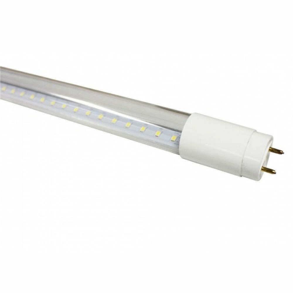 LED T8 Universal Retrofit Bulb - 2 Foot - 10 Watt - 1200 Lumens - 3500K Neutral White - Electronic T8 Ballast Compatible & Bypass Ballast - Clear
