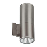 30 Watt LED Sconce Cylinder - 2400 Lumens - Color Selectable 30K/40K/50K - 120V - Brushed Nickel Finish - Dimmable Up/Down Light