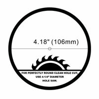 4 Inch Edge Lit Recessed LED Downlight - 10 Watt- 700 Lumens - Color Selectable 27K/30K/35K/40K/50K - 120V - Dimmable - Oil Rubbed Bronze Finish - Recessed Can Not Required
