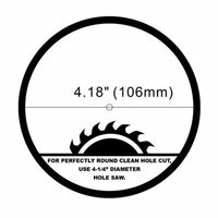 4 Inch Edge Lit Recessed LED Downlight - 9 Watt- 630 Lumens - Color Selectable 27K/30K/35K/40K/50K - 120V - Dimmable - Recessed Can Not Required