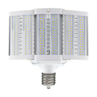 80 Watt LED Corn Shoebox Bulb - Area Light Retrofit -10000 Lumens - 3000K Soft White - 120-277V - E39 Mogul Base - Ballast Bypass
