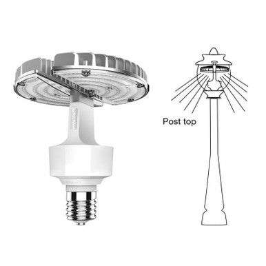70 Watt LED Adjustable Corn Bulb - Metal Halide Replacement -10500 Lumens - 4000k Cool White - 120-277V - E39 Mogul Base - Ballast Bypass