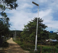 LED Solar Street Light - 200 Watt - 20000 Lumens - Color Selectable 27K/30K/40K/50K/57K - Slipfitter Mount - with Motion Sensor - Silver Finish - Remote Included