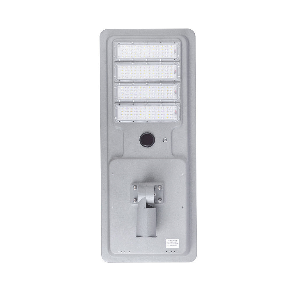LED Solar Street Light - 200 Watt - 20000 Lumens - Color Selectable 27K/30K/40K/50K/57K - Slipfitter Mount - with Motion Sensor - Silver Finish - Remote Included