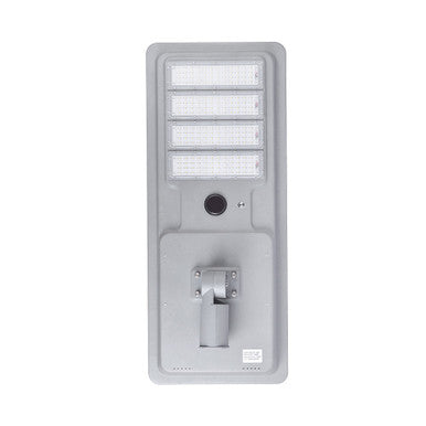 LED Solar Street Light - 200 Watt - 20000 Lumens - Color Selectable 27K/30K/40K/50K/57K - Slipfitter Mount - with Motion Sensor - Silver Finish - Remote Included