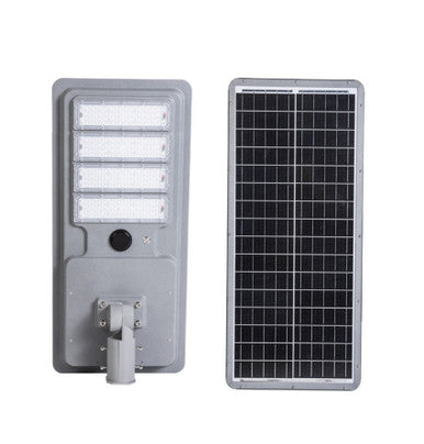 LED Solar Street Light - 200 Watt - 20000 Lumens - Color Selectable 27K/30K/40K/50K/57K - Slipfitter Mount - with Motion Sensor - Silver Finish - Remote Included