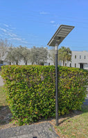 LED Solar Street Light - 200 Watt - 20000 Lumens - Color Selectable 27K/30K/40K/50K/57K - Slipfitter Mount - with Motion Sensor - Silver Finish - Remote Included