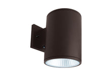 20 Watt LED Sconce Cylinder - 1600 Lumens - Color Selectable 30K/40K/50K - 120V - Bronze Finish - Dimmable Down Light