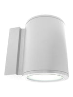 8 Inch LED Cylinder Sconce - 40 Watt - 3200 Lumens - Color Selectable 30K/40K/50K - 120V - White Finish - Dimmable Up/Down Light