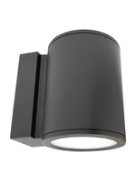 8 Inch LED Cylinder Sconce - 40 Watt - 3200 Lumens - Color Selectable 30K/40K/50K - 120V - Black Finish - Dimmable Up/Down Light