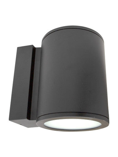8 Inch LED Cylinder Sconce - 40 Watt - 3200 Lumens - Color Selectable 30K/40K/50K - 120V - Black Finish - Dimmable Up/Down Light
