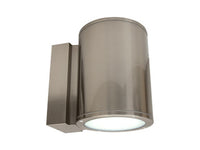 8 Inch LED Cylinder Sconce - 40 Watt - 3200 Lumens - Color Selectable 30K/40K/50K - 120V - Brushed Nickel Finish - Dimmable Up/Down Light