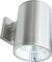 40 Watt LED Sconce Cylinder - 3200 Lumens - Color Selectable 30K/40K/50K - 120V - Brushed Nickel Finish - Dimmable Down Light
