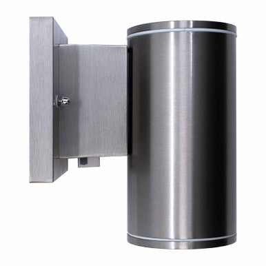 6 Watt LED Sconce Cylinder - 400 Lumens - Color Selectable 30K/40K/50K - 120V - Brushed Nickel Finish - Dimmable Down Light