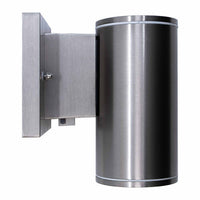 9 Watt LED Sconce Cylinder - 650 Lumens - Color Selectable 30K/40K/50K - 120V - Brushed Nickel Finish - Dimmable Down Light