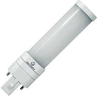 LED PL Retrofit Lamp for 2 or 4 Pin CFL Bulbs - Replaces 13-18 Watt- G24d / GX24d & G24q / GX24q Base Lamps - Magnetic Ballast Compatible or Bypass, 2700K and 560 Lumens