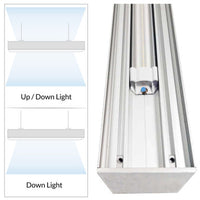 LED Squared Pendant Office Light - 20 Watt - 2400 Lumens - Color Selectable 35K/40K/50K - 120-277V - With Suspension Hanging Kit