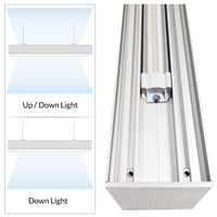 LED Squared Pendant Office Light - 20 Watt - 2400 Lumens - Color Selectable 35K/40K/50K - 120-277V - With Suspension Hanging Kit
