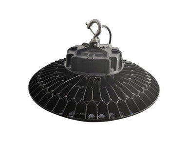 200 Watt UFO LED High Bay Light - 32000 Lumens - 5000K Daylight - 120-277V - Black Finish