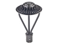 LED Post Light Fixtures With Pole Bracket Mount - 50 Watt, 6500 Lumens- Fits 2.5 to 3 Inch Poles