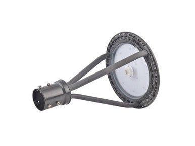 150 Watt LED Post Light Fixtures With Pole Bracket Mount - 19,500 Lumens - Fits 2.5 to 3 Inch Poles