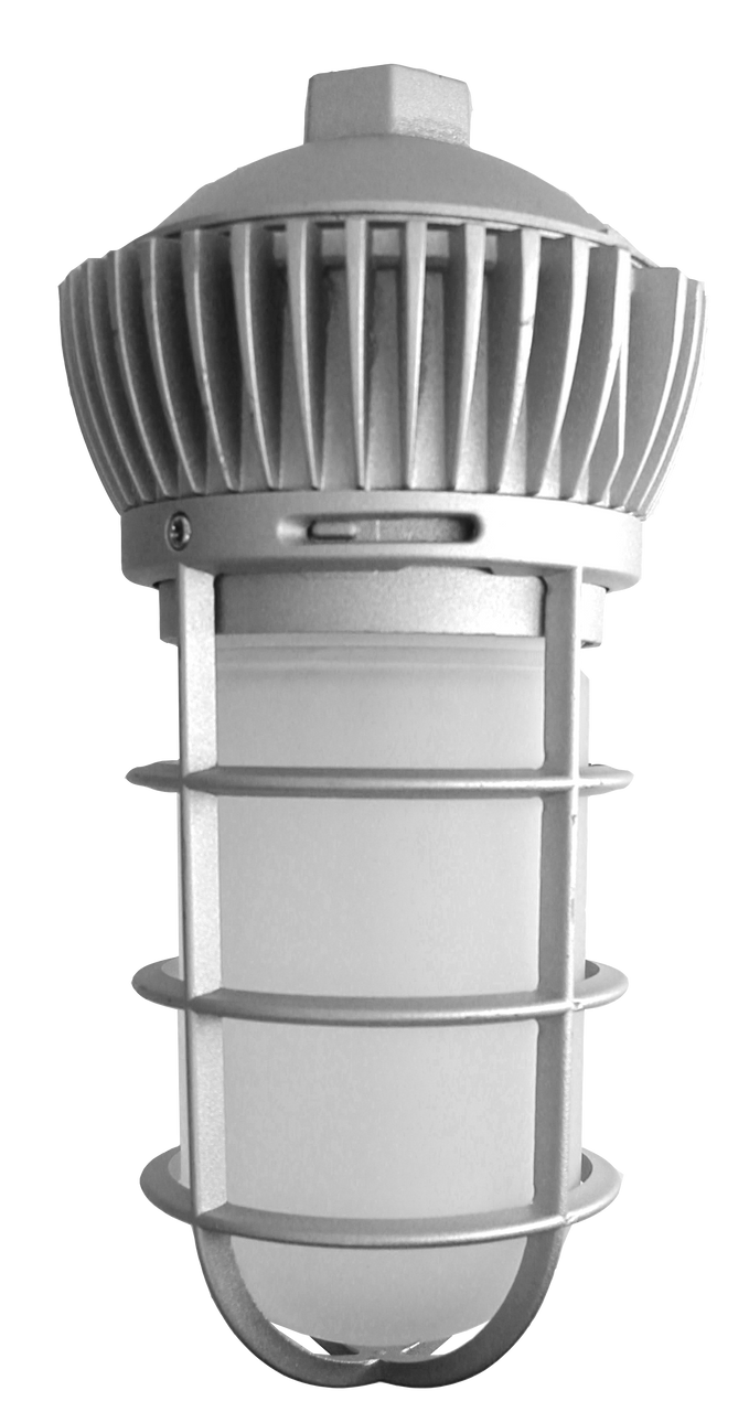 LED Universal Mount Vapor Tight - 12 Watt - 900 Lumens - 3000K Soft White - 120-277V - Gray Finish - Ceiling, Wall or Conduit Mount