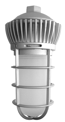 LED Universal Mount Vapor Tight - 12 Watt - 900 Lumens - 3000K Soft White - 120-277V - Gray Finish - Ceiling, Wall or Conduit Mount