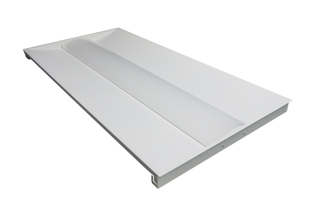 LED Basket Troffer - Selectable 34/38/45 Watt - Recessed Drop Ceiling Mount - 4250-5700 Lumens - Color Selectable 35K/40K/50K - 120-277V - White Finish - Dimmable