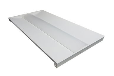 LED Basket Troffer - Selectable 34/38/45 Watt - Recessed Drop Ceiling Mount - 4250-5700 Lumens - Color Selectable 35K/40K/50K - 120-277V - White Finish - Dimmable - With Emergency Battery Back Up