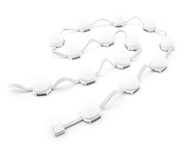 Color Kinetics eW Flex Compact, 4000K, 50 Nodes, 4in OC, White Node/Cable, Translucent Dome Lens, 3ft Whip