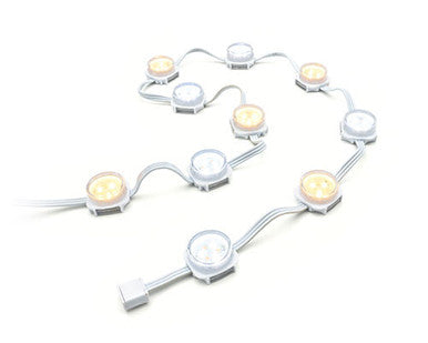 Color Kinetics IW FLEX COMPACT, 2700K-6500K, 50 NODES, 12IN OC, WHITE NODE/CABLE, CLEAR FLAT LENS, 3FT WHIP