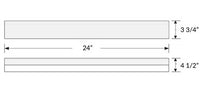20 Watt LED Designer Strip Light Fixture - 24 Inch Length - 2200 Lumens - 4000K Cool White - 120-277V - Dimmable W/ Low Voltage Dimmer