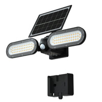 LED Solar Wall Lights - 15 Watt - 6000K Daylight Deluxe - Black Finish