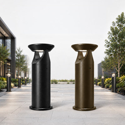 Solar LED Bollard Lights - Solar Powered Walkway Lighting - Different Heights and Finishes Available