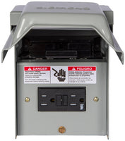 Siemens - WN2060GFCI 240V 60A 10hp Steel Non-Fusible AC Disconnect w/ 15A GFCI Receptacle, 1-Phase NEMA-3R